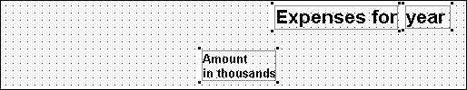 The controls have shifted to the positions indicated by the gray outlines of the previous illustration. They still have black boxes in the corners of their rectangles.