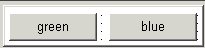 The sample shows a visual user object with two buttons labeled green and blue