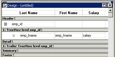 The sample shows the same report with grid lines separating the columns.