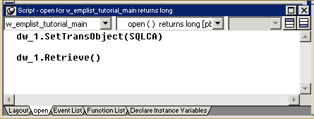 Shown is the General tab page of the Properties view. At  top is the Data Object box with the entry d _ cust list.