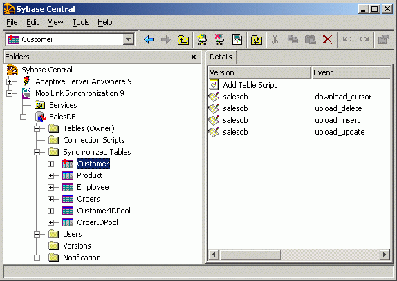 Shown is the Quick Select screen. At top left is a Tables list box with the customer table highlighted. At right is a Columns list box showing all the columns of the customer table, such as i d, f name, and l name. At the bottom is a scrollable blank display area with rows labeled Column, Sort, Criteria, and Or. 
