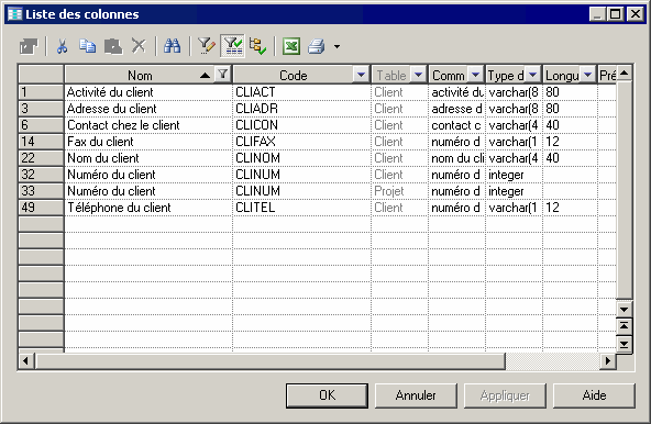 In Column Filter 2