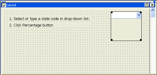 Shown is the Layout view.