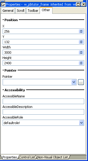 Shown is the General tab of the Properties page.