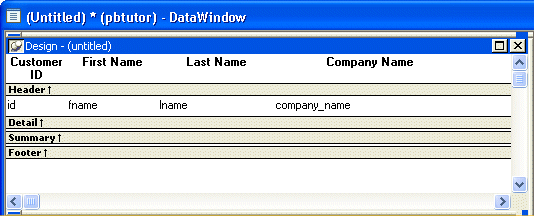 Shown is the Design view. 