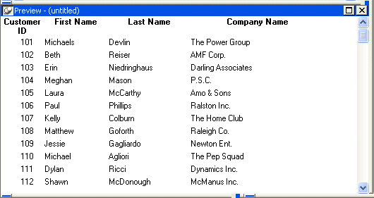 Shown is the Preview view.