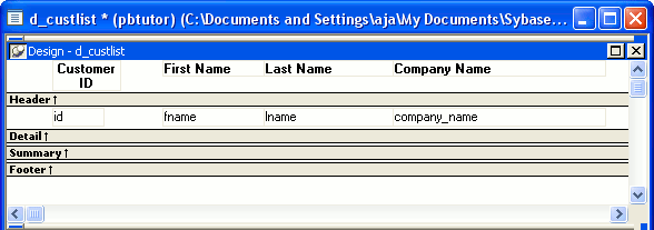 Shown is the Design view.