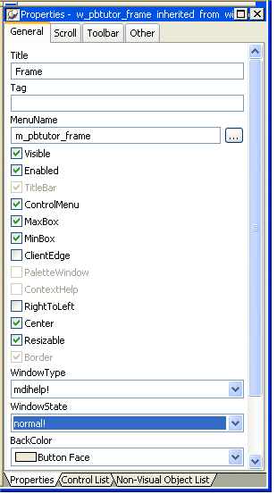 Shown is the General tab of the Properties page.