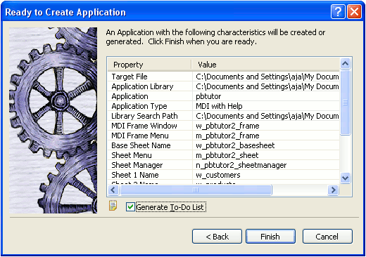 Shown is the Ready to Create Application page