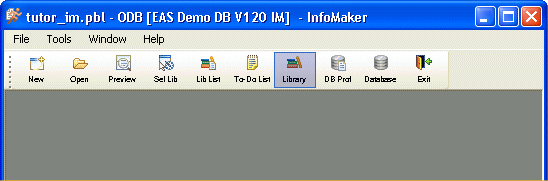 Shown is the Power Bar with the Library button circled.