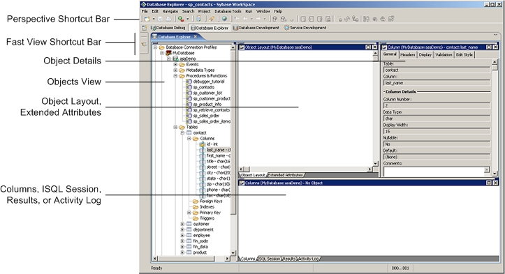 Database Explorer perspective